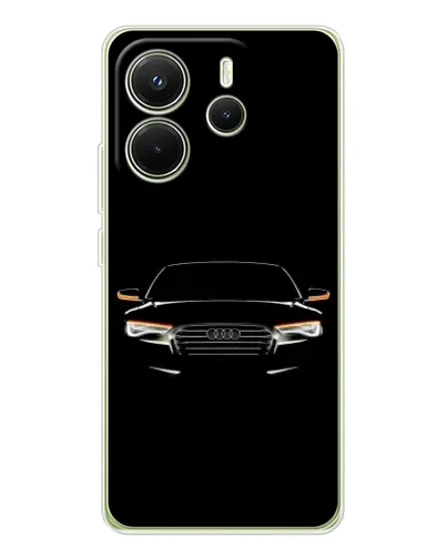 Чехол для Xiaomi Redmi Note 14 4G (EU) с картинкой «Audi — ночной контур» Чехол для Xiaomi Redmi Note 14 4G (EU) с картинкой «Audi — ночной контур»