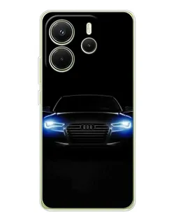 Чехол для Xiaomi Redmi Note 14 4G (EU) с картинкой «Audi в неоне»