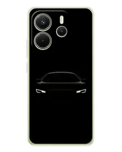 Чехол для Xiaomi Redmi Note 14 4G (EU) с картинкой «Взгляд Audi в темноте»