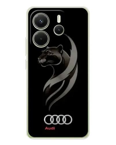 Чехол для Xiaomi Redmi Note 14 4G (EU) с картинкой «Графика — пантера и Audi» Чехол для Xiaomi Redmi Note 14 4G (EU) с картинкой «Графика — пантера и Audi»