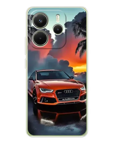 Чехол для Xiaomi Redmi Note 14 4G (EU) с картинкой «Audi — закат» Чехол для Xiaomi Redmi Note 14 4G (EU) с картинкой «Audi — закат»