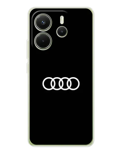 Чехол для Xiaomi Redmi Note 14 4G (EU) с картинкой «Audi White Logo» Чехол для Xiaomi Redmi Note 14 4G (EU) с картинкой «Audi White Logo»