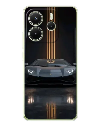 Чехол для Xiaomi Redmi Note 14 4G (EU) с картинкой «Lamborghini золотые линии» Чехол для Xiaomi Redmi Note 14 4G (EU) с картинкой «Lamborghini золотые линии»