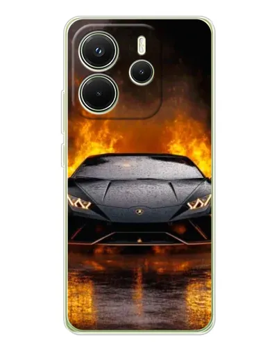 Чехол для Xiaomi Redmi Note 14 4G (EU) с картинкой «Lamborghini в огне» Чехол для Xiaomi Redmi Note 14 4G (EU) с картинкой «Lamborghini в огне»