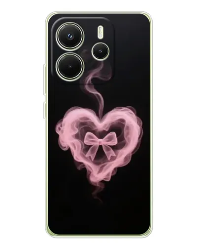 Чехол для Xiaomi Redmi Note 14 4G (EU) с картинкой «Дымчатое сердце»