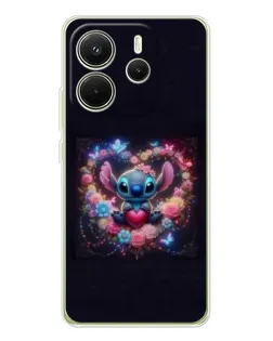 Чехол для Xiaomi Redmi Note 14 4G (EU) с картинкой «Stitch в цветах» Чехол для Xiaomi Redmi Note 14 4G (EU) с картинкой «Stitch в цветах»
