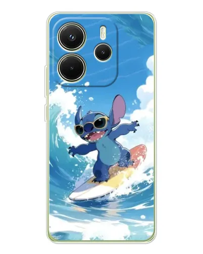 Чехол для Xiaomi Redmi Note 14 4G (EU) с картинкой «Стич на волне» Чехол для Xiaomi Redmi Note 14 4G (EU) с картинкой «Стич на волне»