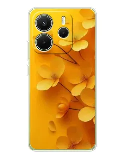 Чехол для Xiaomi Redmi Note 14 4G (EU) с картинкой «Золотые лепестки» Чехол для Xiaomi Redmi Note 14 4G (EU) с картинкой «Золотые лепестки»