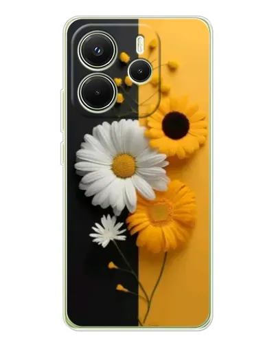 Чехол для Xiaomi Redmi Note 14 4G (EU) с картинкой «Подсолнух и ромашка» Чехол для Xiaomi Redmi Note 14 4G (EU) с картинкой «Подсолнух и ромашка»