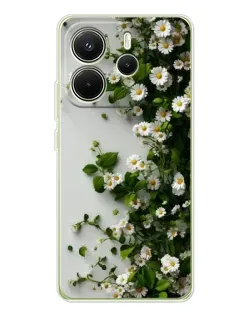Чехол для Xiaomi Redmi Note 14 4G (EU) с картинкой «Ветка мелких белых цветов» Чехол для Xiaomi Redmi Note 14 4G (EU) с картинкой «Ветка мелких белых цветов»