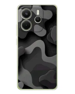 Чохол для Xiaomi Redmi Note 14 4G (EU) з картинкою «Темний абстрактний камуфляж»