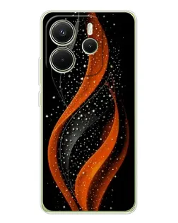 Чохол для Xiaomi Redmi Note 14 4G (EU) з картинкою «Вогняна зоряна хвиля»