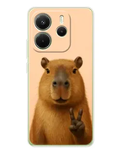 Чохол для Xiaomi Redmi Note 14 4G (EU) з картинкою «Капібара вікторія» Чохол для Xiaomi Redmi Note 14 4G (EU) з картинкою «Капібара вікторія»