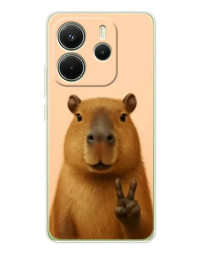 Чохол для Xiaomi Redmi Note 14 4G (EU) з картинкою «Капібара вікторія» Чохол для Xiaomi Redmi Note 14 4G (EU) з картинкою «Капібара вікторія»