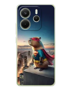 Чохол для Xiaomi Redmi Note 14 4G (EU) з картинкою «Капі-мен супергерой» Чохол для Xiaomi Redmi Note 14 4G (EU) з картинкою «Капі-мен супергерой»