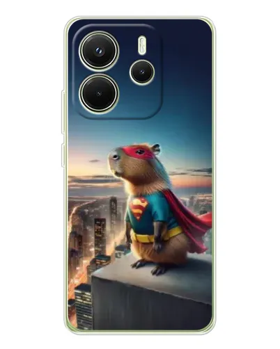 Чохол для Xiaomi Redmi Note 14 4G (EU) з картинкою «Капі-мен супергерой» Чохол для Xiaomi Redmi Note 14 4G (EU) з картинкою «Капі-мен супергерой»