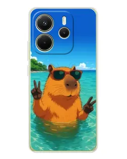 Чохол для Xiaomi Redmi Note 14 4G (EU) з картинкою «Морська капібара» Чохол для Xiaomi Redmi Note 14 4G (EU) з картинкою «Морська капібара»