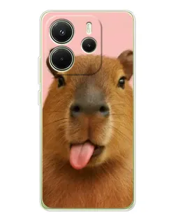 Чохол для Xiaomi Redmi Note 14 4G (EU) з картинкою «Капібара з язиком» Чохол для Xiaomi Redmi Note 14 4G (EU) з картинкою «Капібара з язиком»