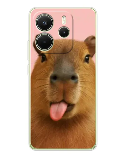 Чохол для Xiaomi Redmi Note 14 4G (EU) з картинкою «Капібара з язиком» Чохол для Xiaomi Redmi Note 14 4G (EU) з картинкою «Капібара з язиком»