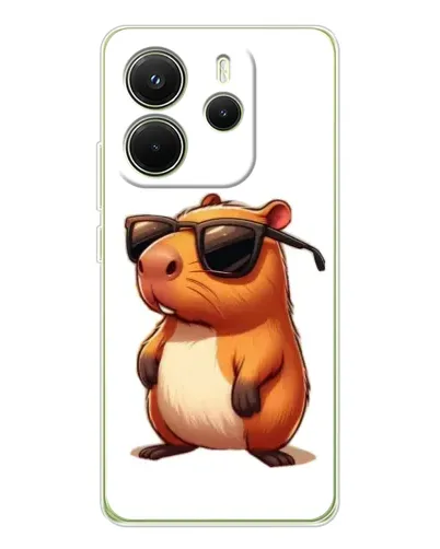 Чохол для Xiaomi Redmi Note 14 4G (EU) з картинкою «Капібара в окулярах» Чохол для Xiaomi Redmi Note 14 4G (EU) з картинкою «Капібара в окулярах»