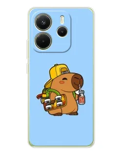 Чохол для Xiaomi Redmi Note 14 4G (EU) з картинкою «Капібара на скейті» Чохол для Xiaomi Redmi Note 14 4G (EU) з картинкою «Капібара на скейті»
