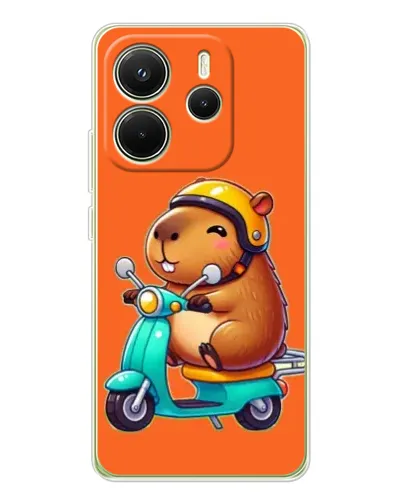 Чохол для Xiaomi Redmi Note 14 4G (EU) з картинкою «Капібара на скутері» Чохол для Xiaomi Redmi Note 14 4G (EU) з картинкою «Капібара на скутері»