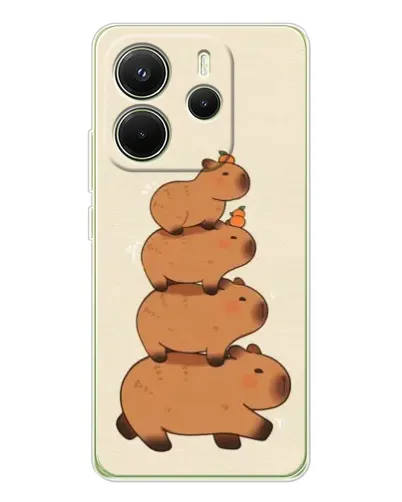 Чохол для Xiaomi Redmi Note 14 4G (EU) з картинкою «Вежа з капібар» Чохол для Xiaomi Redmi Note 14 4G (EU) з картинкою «Вежа з капібар»