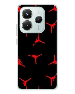 Чехол для Xiaomi Redmi Note 14 5G с картинкой «Jordan Red Pattern» Чехол для Xiaomi Redmi Note 14 5G с картинкой «Jordan Red Pattern»