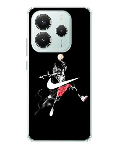 Чехол для Xiaomi Redmi Note 14 5G с картинкой «Jordan Jumpman»