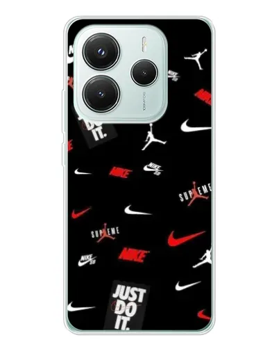 Чехол для Xiaomi Redmi Note 14 5G с картинкой «Nike Mix Pattern»