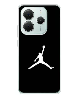 Чехол для Xiaomi Redmi Note 14 5G с картинкой «Jordan Silhouette»