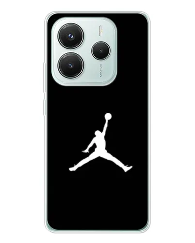 Чехол для Xiaomi Redmi Note 14 5G с картинкой «Jordan Silhouette»