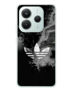Чехол для Xiaomi Redmi Note 14 5G с картинкой «Абстрактный дым Adidas»