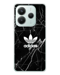Чехол для Xiaomi Redmi Note 14 5G с картинкой «Белый мрамор Adidas»