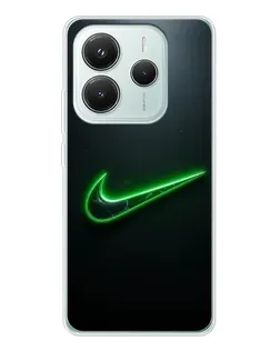 Чохол для Xiaomi Redmi Note 14 5G з картинкою «Неоновий контур Nike»