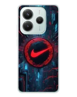 Чехол для Xiaomi Redmi Note 14 5G с картинкой «Техногенный стиль Nike» Чехол для Xiaomi Redmi Note 14 5G с картинкой «Техногенный стиль Nike»