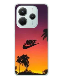 Чехол для Xiaomi Redmi Note 14 5G с картинкой «Nike на закате солнца» Чехол для Xiaomi Redmi Note 14 5G с картинкой «Nike на закате солнца»