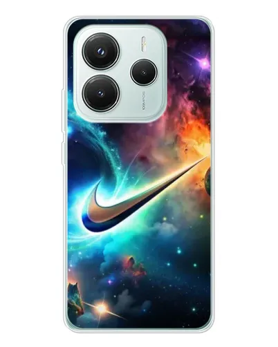 Чехол для Xiaomi Redmi Note 14 5G с картинкой «Космический Nike Swoosh» Чехол для Xiaomi Redmi Note 14 5G с картинкой «Космический Nike Swoosh»