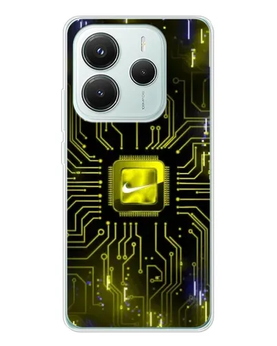 Чехол для Xiaomi Redmi Note 14 5G с картинкой «Nike — золотая искра» Чехол для Xiaomi Redmi Note 14 5G с картинкой «Nike — золотая искра»