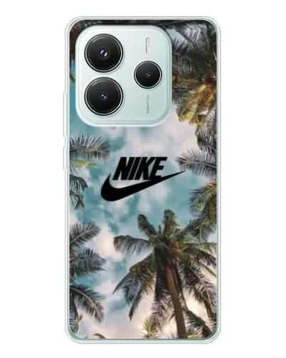 Чехол для Xiaomi Redmi Note 14 5G с картинкой «Тропический принт Nike» Чехол для Xiaomi Redmi Note 14 5G с картинкой «Тропический принт Nike»