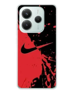 Чехол для Xiaomi Redmi Note 14 5G с картинкой «Красные брызги Nike» Чехол для Xiaomi Redmi Note 14 5G с картинкой «Красные брызги Nike»