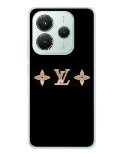 Чехол для Xiaomi Redmi Note 14 5G с картинкой «Louis Vuitton — минимализм»