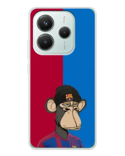 Чехол для Xiaomi Redmi Note 14 5G с картинкой «Bored Ape — фанат Барсы» Чехол для Xiaomi Redmi Note 14 5G с картинкой «Bored Ape — фанат Барсы»