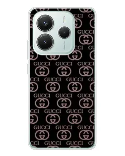Чехол для Xiaomi Redmi Note 14 5G с картинкой «Классическая монограмма Gucci»