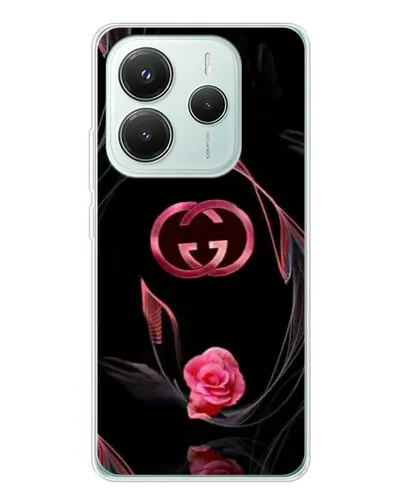 Чехол для Xiaomi Redmi Note 14 5G с картинкой «Gucci — неоновая роза» Чехол для Xiaomi Redmi Note 14 5G с картинкой «Gucci — неоновая роза»