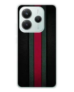 Чехол для Xiaomi Redmi Note 14 5G с картинкой «Gucci — неоновая линия»