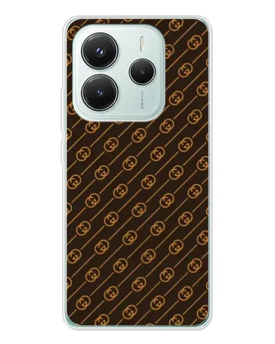 Чехол для Xiaomi Redmi Note 14 5G с картинкой «Gucci — золотые диагонали» Чехол для Xiaomi Redmi Note 14 5G с картинкой «Gucci — золотые диагонали»
