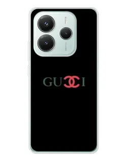 Чехол для Xiaomi Redmi Note 14 5G с картинкой «Gucci — красный градиент»