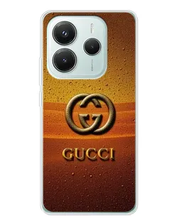 Чехол для Xiaomi Redmi Note 14 5G с картинкой «Gucci — солнечный градиент»