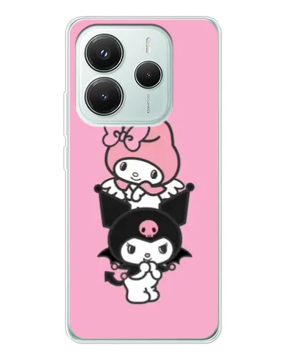 Чохол для Xiaomi Redmi Note 14 5G з картинкою «My Melody та Kuromi» Чохол для Xiaomi Redmi Note 14 5G з картинкою «My Melody та Kuromi»